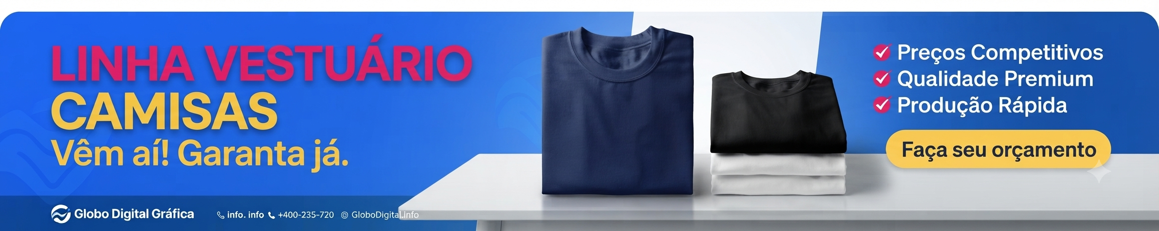 Linha vestuário completa