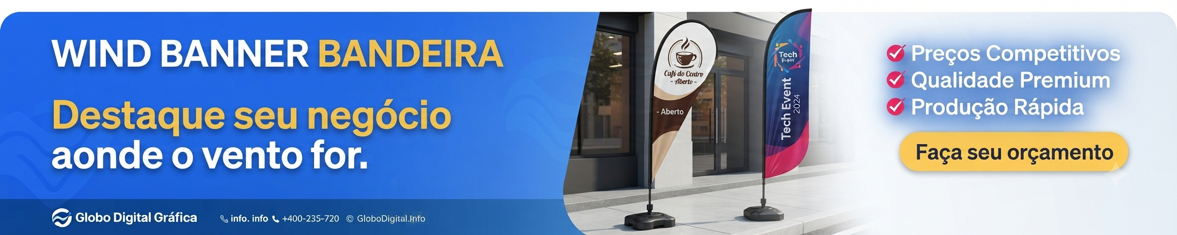 Wind banner personalizado